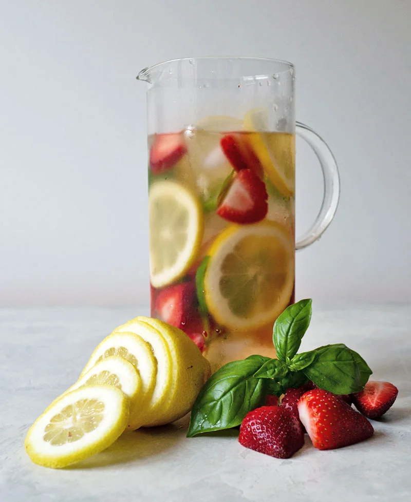 Strawberry Basil Cold Brew Tea